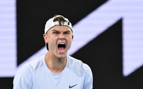 Tennis player Holger Rune of Denmark