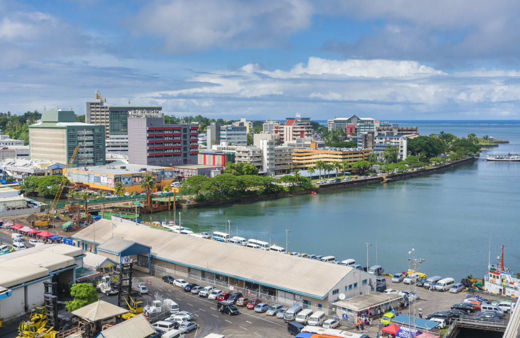 The city centre in Suva, Fiji.