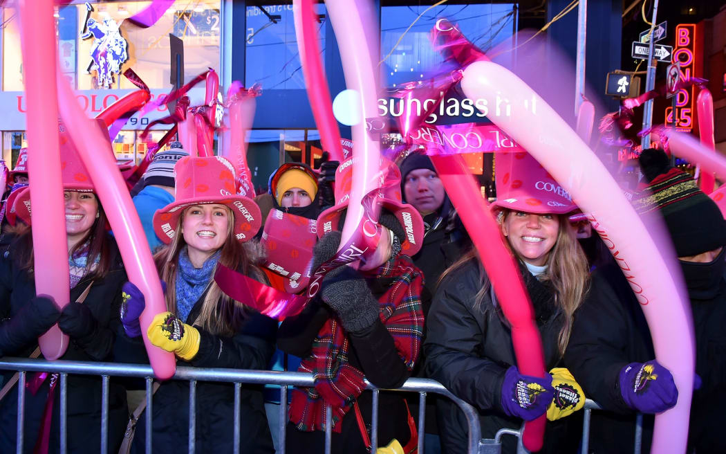 New Year's Eve in Times Square, New York on 31 December 2014