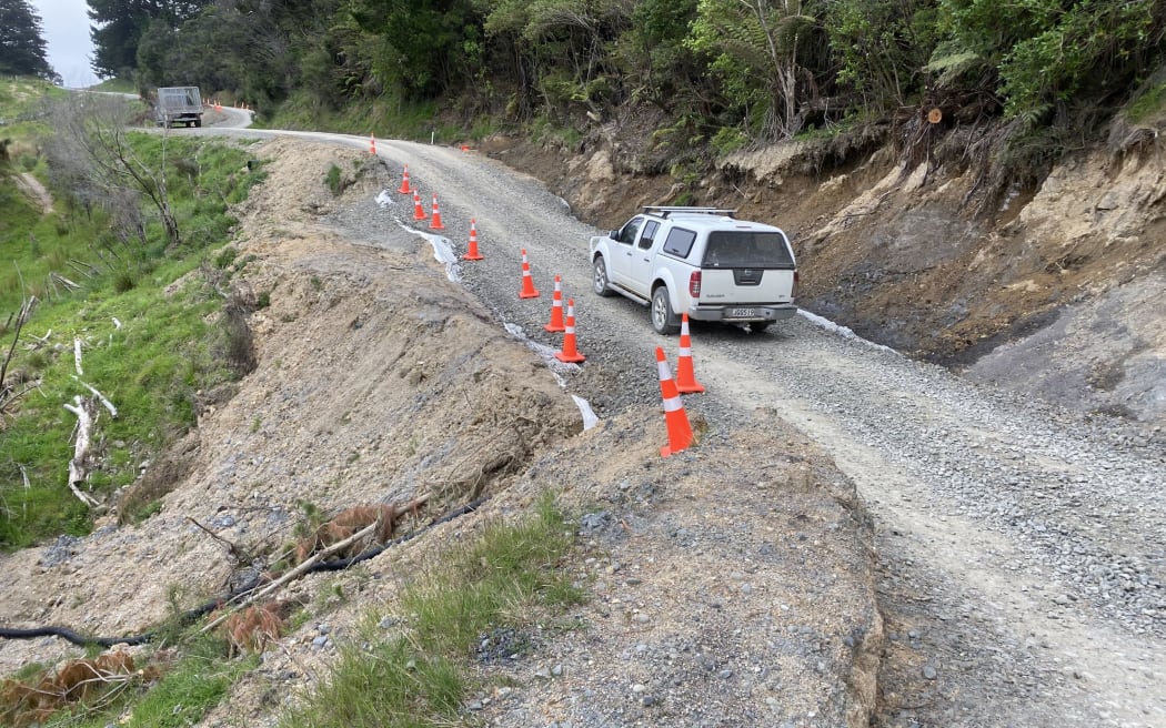 Access to Waikura Valley was severed for several days from August 22 when a slip came down on Waikura Road about 15km from the turnoff on State Highway 35.