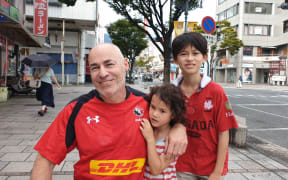 Canada fans in Beppu.