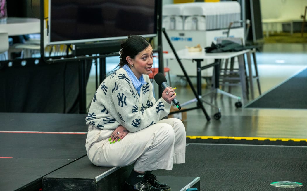 Tamatha Paul chats with Victoria University students at a Q and A
