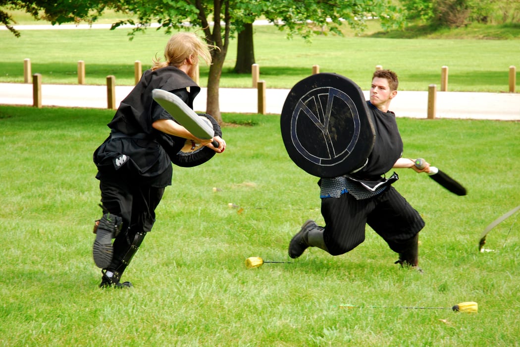 A LARPING Dagorhir event taking place in Missouri
