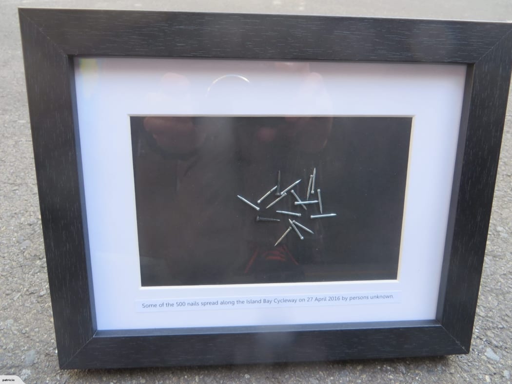 The "Harder than nails" collectable plaque is for sale on Trade Me.