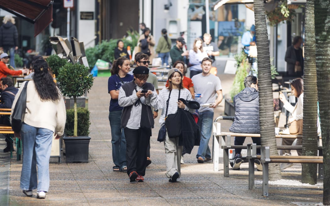 Asian community in Auckland city centre.