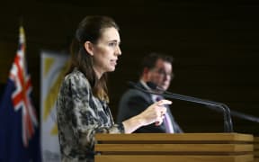 Prime Minister Jacinda Ardern speaks to media during a press conference at Parliament on April 02, 2020 in Wellington, New Zealand.