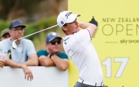 Daniel Hillier of New Zealand during round 2 at the 103rd New Zealand Open presented by SKY Sport. Millbrook Resort, Arrowtown, New Zealand. Friday 1 March 2024. ©Copyright Photo: Evan Barnes / www.photosport.nz