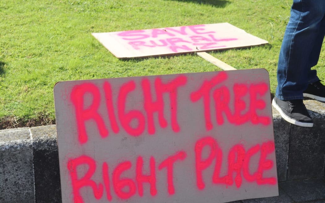 Protestors came from all over the North Island's lower east coast - from East Cape to Wairarapa