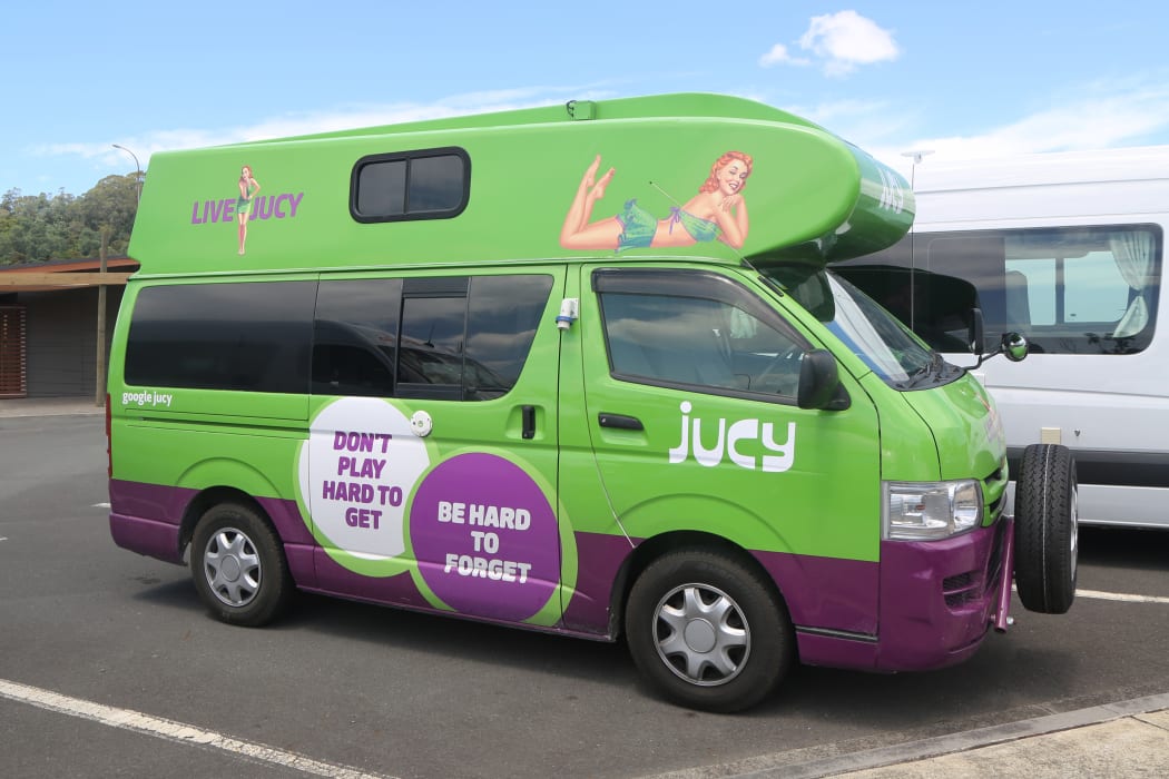 A Jucy rental campervan.