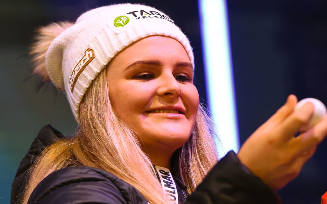 New Zealand's first giant slalom World Cup winner Alice Robinson