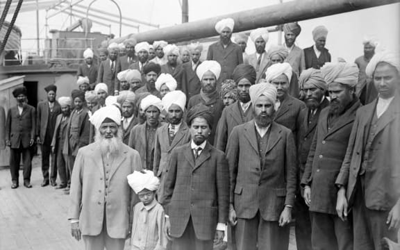 Sikhs aboard Komagata Maru. Wikimedia Commons.