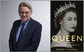 Portrait of Robert Hardman and book Cover