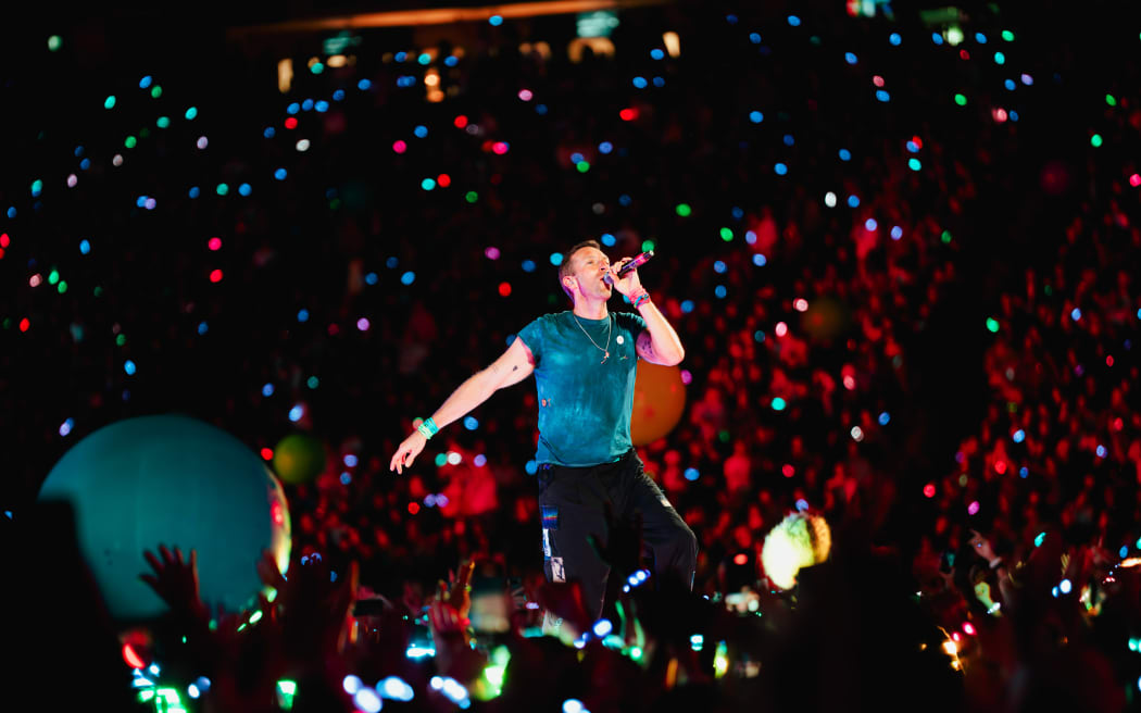 Coldplay perform at Auckland's Eden Park on November 14, 2024.