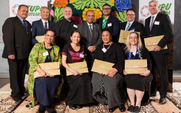 Aupito William Sio (centre) with Tupu Aotearoa providers.