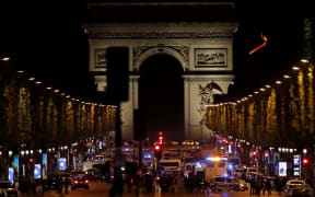 Emergency services on Paris' Champs-Elysees