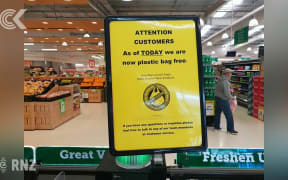 Countdown's alternative bags also made of plastic