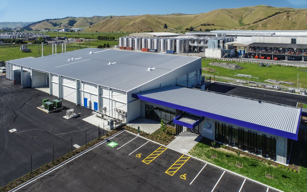 An aerial view of Sanford's new Bioactives plant in Blenheim.