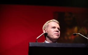 Chris Hipkins at Labour's campaign launch