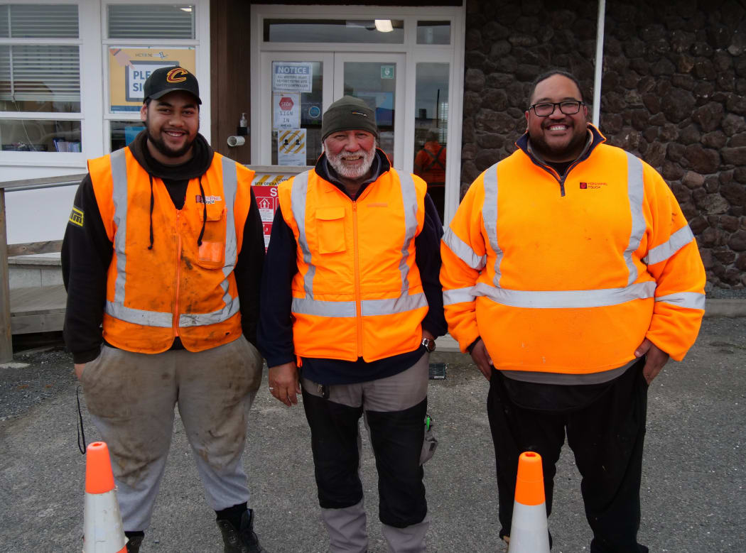 Three generations of one whānau - Queron Tipaki, Hemi Foster and Raymond Foster - have moved to the South Island.