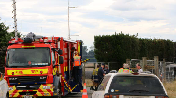 Fire and Emergency at the scene.