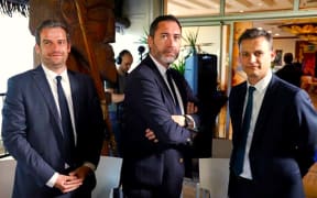 Rémi Bastille, Eric Thiers and Frédéric Pottier are the three members of a mission appointed by President Macron last week to restore political dialogue in riot-torn New Caledonia – Photo  POOL