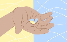 hand with pills