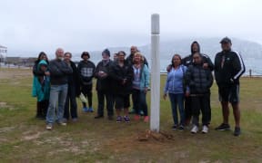 People have gathered at Shelley Bay in protest against their iwi selling the land to developers.