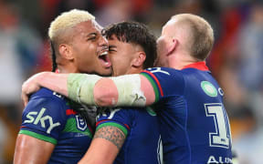 Leka Halasima for Warriors v Cowboys, Magic Round.