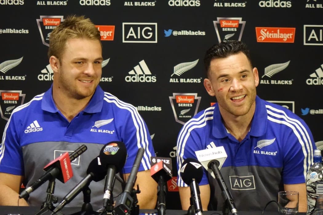 All Blacks Sam Cane (left) and Ryan Crotty (right).