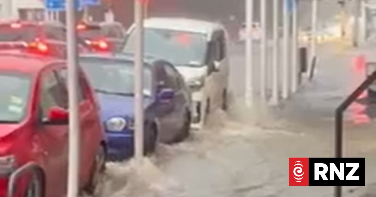 Flooding in Wellington's Thorndon, on 25 July, 2025