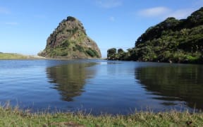 Piha Lagoon and Lion Rock