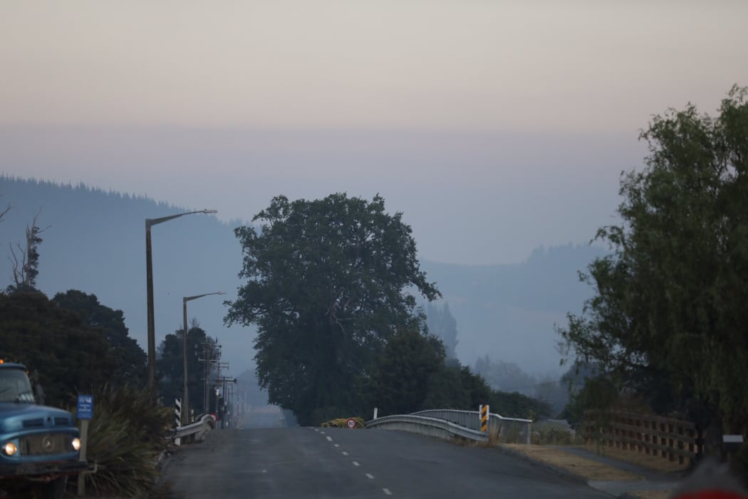 Wakefield was covered in a thick haze this morning.