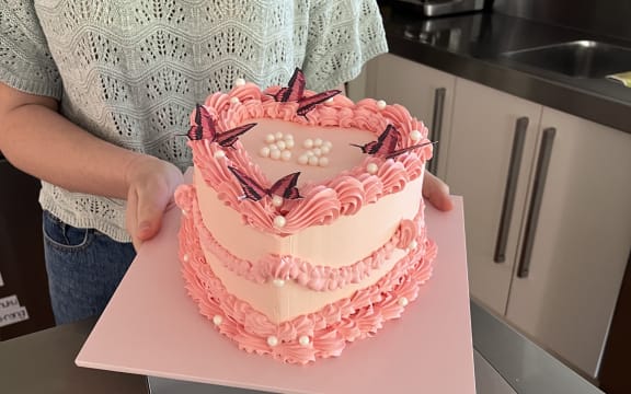 A cake made by Ellie Gwilliam's daughter Johanna