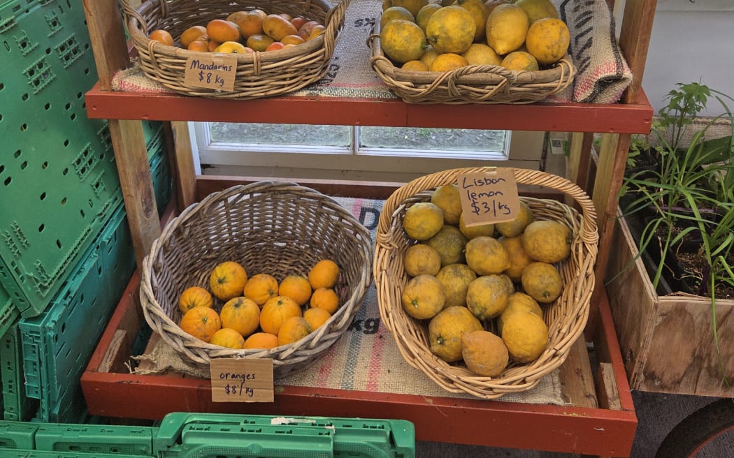 Produce is sold at the  Kelmarna Community Farm shop
