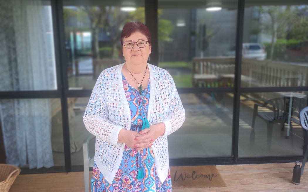 Lisa Howard outside common room.