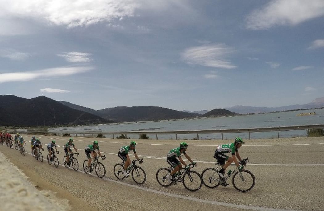 Cyclists competing in the Tour of Turkey on 29.4.16