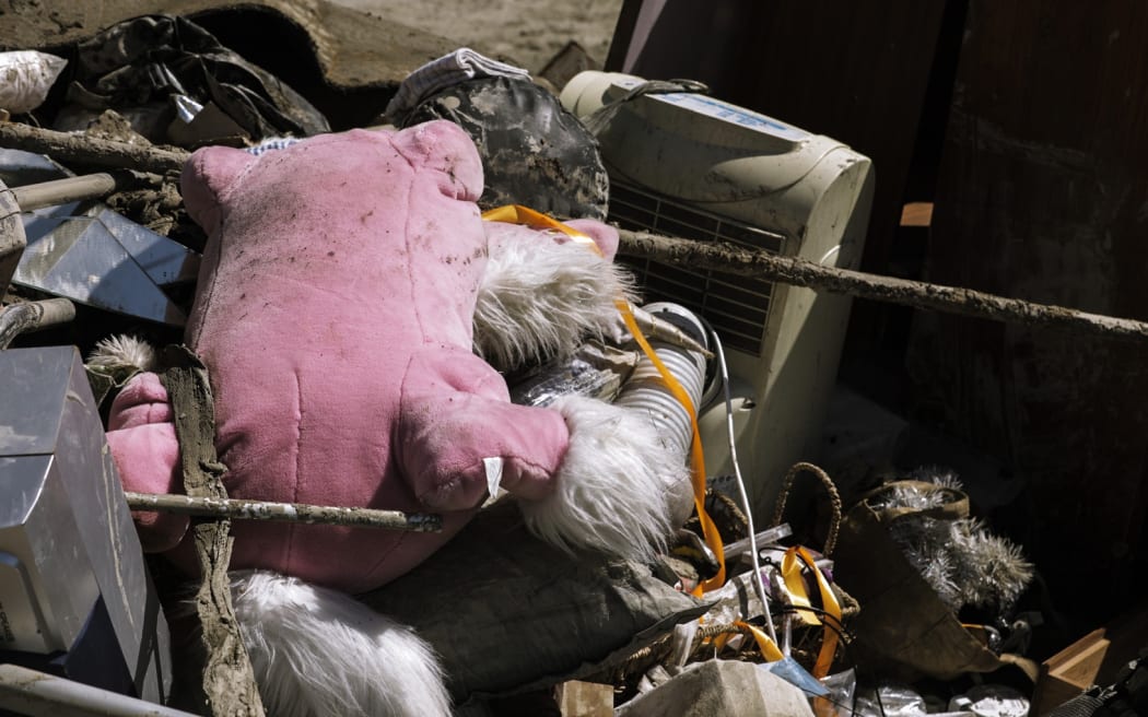 The clean-up after Cyclone Gabrielle is under way in Te Karaka, north-west of Gisborne.