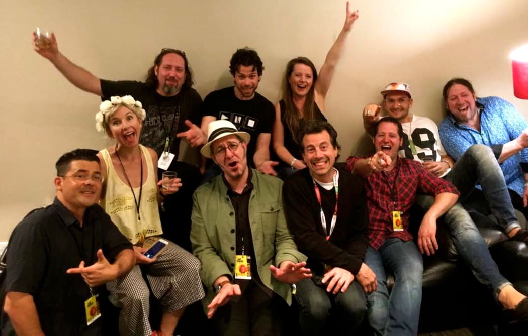 The Black Quartet & friends backstage @ Womad