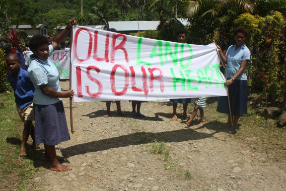 The censored Namosi protest photos. Something you won't see in Fiji's mainstream media.