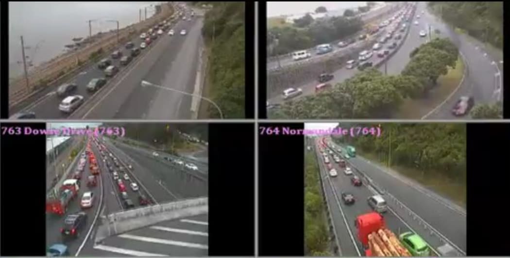 Traffic Wellington Monday 9.30am