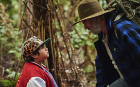 Julian Dennison & Sam Neill in Hunt for the Wilderpeople