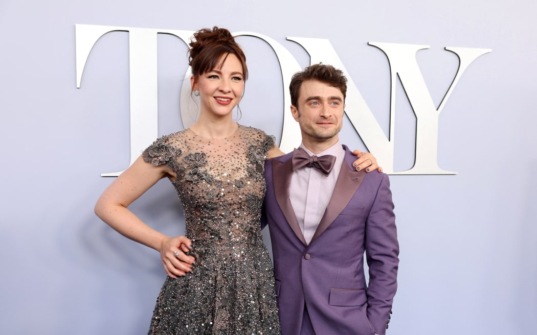 NEW YORK, NEW YORK - JUNE 16: (L-R) Erin Darke and Daniel Radcliffe attend The 77th Annual Tony Awards at David H. Koch Theater at Lincoln Center on June 16, 2024 in New York City.   Cindy Ord/Getty Images for Tony Awards Productions/AFP (Photo by Cindy Ord / GETTY IMAGES NORTH AMERICA / Getty Images via AFP)