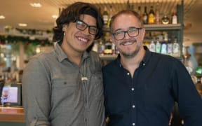 Kerehoma 'Kere' Hetaraka and Adam Jamieson.