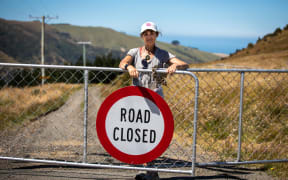 It has been a mission for Sandie Stewart to travel back and forth after torrential rain set off a series of giant mudslides that washed away the main road in Goughs Bay, Canterbury.