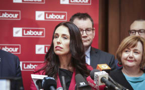 Jacinda Ardern, Labour Party Leader addresses media at Parliament after Little stands down.