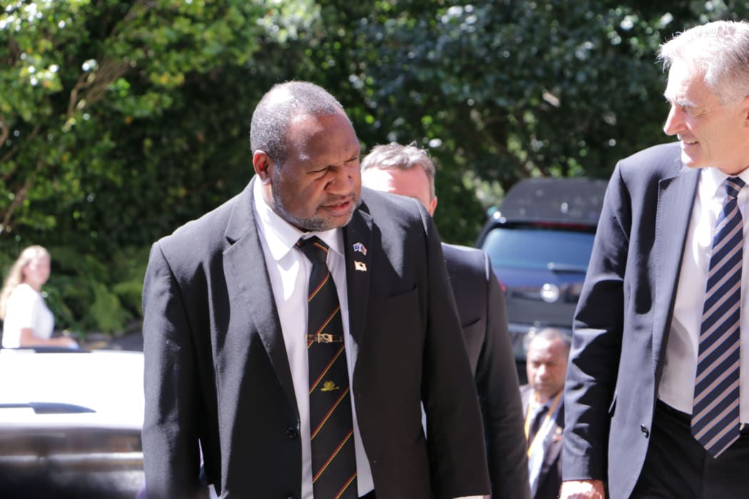 PNG Prime Minister James Marape in Wellington, 24 February 2020