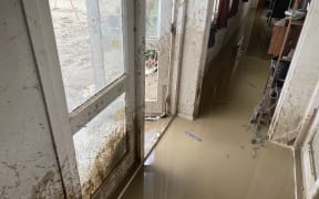 Raipoia Brightwell lives on Marion st, Gisborne. The silt is over a metre deep at their home next to the Waimata river.