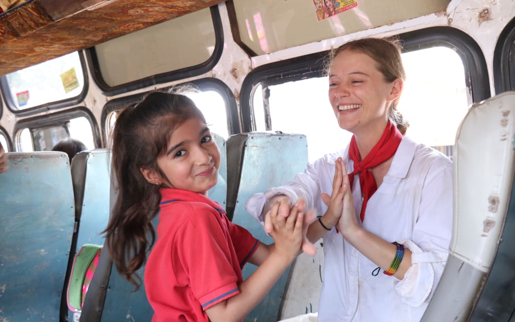 Medicine's Phoenix Connolly plays a backpacker in the short film.