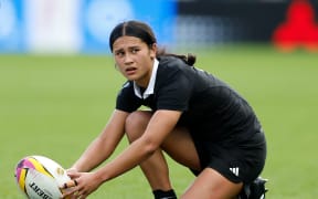 Braxton Sorensen-McGee of New Zealand Black Ferns.