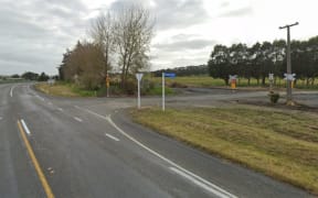 The intersection of State Highway 16 and Wharepapa Road.